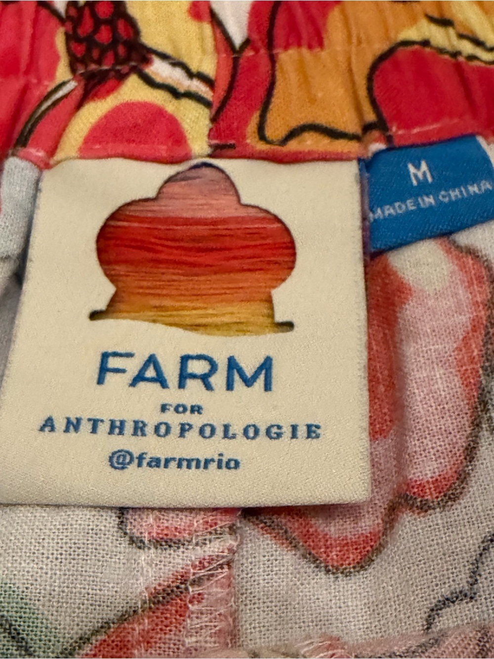 Farm Rio x Anthropologie Floral Linen Pants Women’s M - Picture 14 of 16
